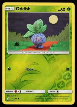 Oddish 6/214 Reverse Holo Unbroken Bonds Asako Ito Pokemon Card - Image 1