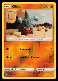 Gible 112/236 Reverse Holo Unified Minds Asako Ito Pokemon Card - Image 1