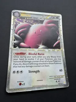 Blissey Prime 106/123 Pokemon TCG HeartGold SoulSilver Holo Rare Card - Image 2