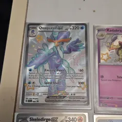 Pokemon TCG SVP Holo Lot Quaquaval EX Kadabra Pikachu V Skeledirge EX 9 Cards - Image 2