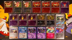 LP/HP JAPANESE Pokemon BLACK WHITE/XY Deck 19-Card LOT Victini Holo Theme Half - Image 1