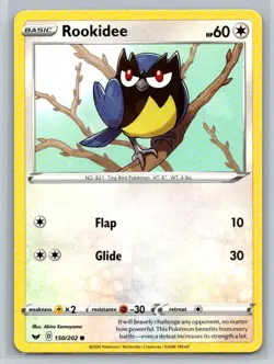 Rookidee #150/202 SWSH01: Sword & Shield Base Set Common - Pokemon Cards E16 - Image 1