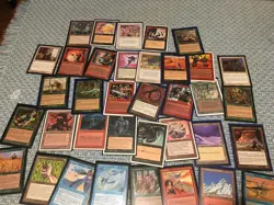 Vintage Magic The Gathering Card Lot MTG Mystic Remora Animate Dead Pyroblast - Image 3