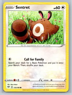Sentret #135/189 SWSH03: Darkness Ablaze Common - Pokemon Cards E16 - Image 1