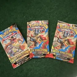 Pokemon TCG Mega Evolution-Set of 3 Booster Packs 10 Cards Each Sealed - Image 1