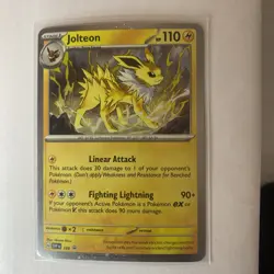 Pokemon TCG Jolteon Sv: Scarlet & Violet Promo 169 Cosmos Holo Rare Card - Image 1