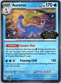 Aurorus (Perfect Order Stamped) Rare Miscellaneous Cards & Products 024/088 NM - Image 1