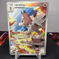 Pokemon TCG Lycanroc Illustration Rare Card Journey Together 166/159 LP English - Image 1