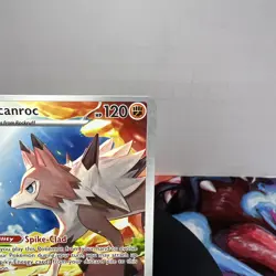 Pokemon TCG Lycanroc Illustration Rare Card Journey Together 166/159 LP English - Image 5