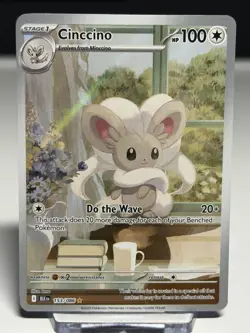 Cinccino 153/086 Pokemon TCG Scarlet & Violet Sv: Black Bolt Full Art NM - Image 1