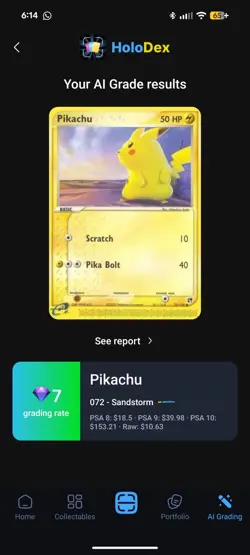 The Pokemon Company Pokemon TCG Pikachu 72/100 Sandstorm Common 50HP English - Image 3