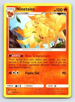 Ninetales 16/181 Rare Team Up Pokemon Lightly Played - Image 1