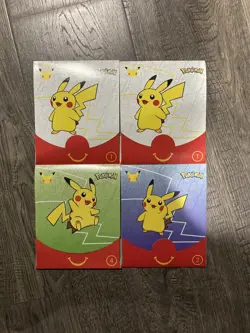 (4) Pokemon 25th Anniversary McDonald's Promo Sealed Packs lot - Image 1