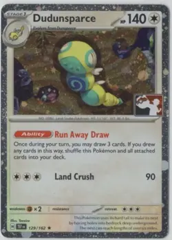 Dudunsparce Cosmos Holo Prize Pack Series 7 - Pokemon Temporal Forces 129/162 - Image 1