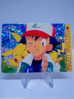 Pokemon Vintage Pocket Monsters Vending HOLO Prism Sticker 1999 Nintendo Japan - Image 1