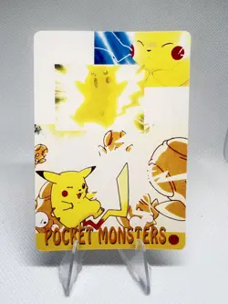 Pokemon Vintage Pocket Monsters Vending HOLO Prism Sticker 1999 Nintendo Japan - Image 2