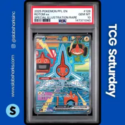 2025 POKEMON PHANTASMAL FLAME #126/094 ROTOM EX SPECIAL ILLUSTRATION RARE PSA 10 - Image 1