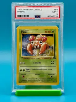 PSA 9 - 1999 Pokemon Jungle Paras #59 - Image 1