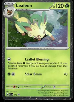 LEAFEON (COSMOS HOLO) 170 HOLOFOIL PROMO SCARLET & VIOLET PROMO POKEMON NM - Image 2