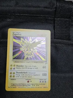 Pokemon Zapdos 20/130 Fossil Holo Rare 2000 HP90 Basic English Sugimori - Image 3