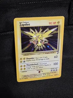 Pokemon Zapdos 20/130 Fossil Holo Rare 2000 HP90 Basic English Sugimori - Image 4