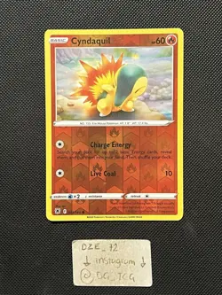 Pokemon Astral Radiance - Cyndaquil - 023/189 - Reverse Holo - M/NM - Image 1