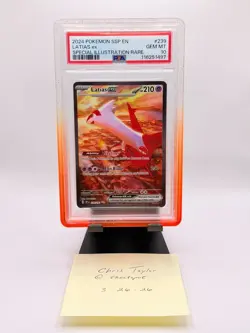 2024 Pokemon Surging Sparks Latias Ex #239/191 PSA 10 GEM MINT w/Matching Case - Image 1