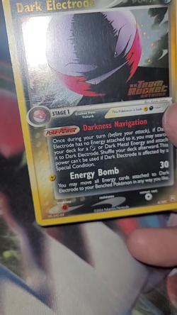 Pokemon TCG - Dark Electrode - Reverse Holo Stamp 4/109 - Ex Team Rocket Returns - Image 2