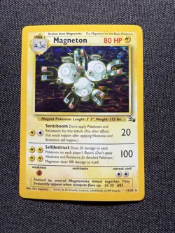 Pokemon Magneton 11/62 Fossil Holo - Vintage 1999 - LP - Image 1