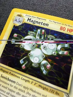Pokemon Magneton 11/62 Fossil Holo - Vintage 1999 - LP - Image 2