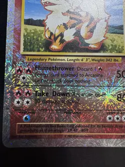 2002 Pokemon Legendary Collection Arcanine Reverse Holo 36/110 Rare Foil - Image 2