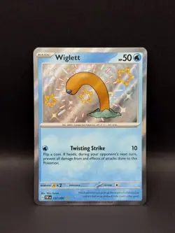 Wiglett 121/091 SHINY RARE HOLO Paldean Fates Pokemon TCG English Foil EN - Image 1