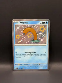 Wiglett 121/091 SHINY RARE HOLO Paldean Fates Pokemon TCG English Foil EN - Image 2