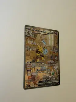 Pokemon Alakazam ex 201/165 SV 151 SIR Full Art Holo EN - Image 3