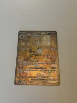 Pokemon Alakazam ex 201/165 SV 151 SIR Full Art Holo EN - Image 4