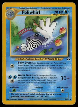 Poliwhirl 44/75 Neo Discovery Uncommon Pokemon - Image 1