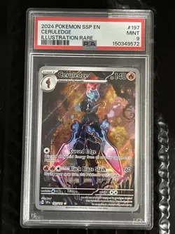 Pokemon Ceruledge 197/191 I.R PSA Mint 9 Surging Sparks - Image 1