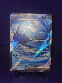Pokemon Destined Rivals Dondozo Holo EX 211/182 English Full Art NM - Image 1