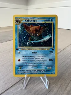 Pokemon 1st Edition Kabutops Neo Discovery 6/75 Holo Rare (Holo Bleed) Read - Image 1