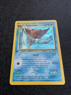 Pokemon 1st Edition Kabutops Neo Discovery 6/75 Holo Rare (Holo Bleed) Read - Image 3