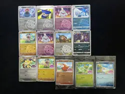 2025 Pokemon TCG S-Chinese Gem Pack Meowth Quaxly Master Ball Holo Lot*13 RB60 - Image 2