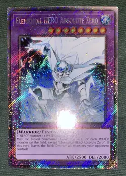 Yugioh Elemental HERO Absolute Zero RA03-EN231 Platinum Secret Rare NM w/Track - Image 4