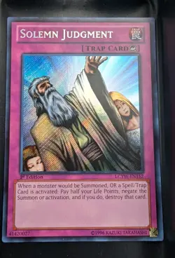Solemn Judgment - LCYW-EN152 - 1st Edition - Secret Rare - Image 1