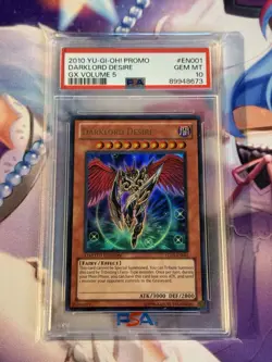 2010 Yu-Gi-Oh! GX Vol.5 Promo Darklord Desire Ultra Rare Limited Edition PSA 10 - Image 1