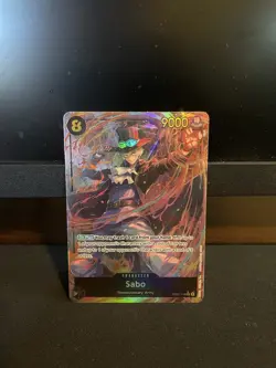 One Piece Sabo Alt Art OP07-118 SEC 500 Years in the Future - Secret Rare NM - Image 1