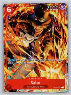 Sabo (Illustration Box Vol.5) OP05-007 One Piece Promotion Cards One Piece NM - Image 1