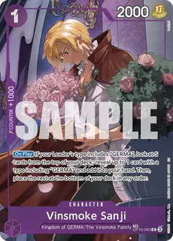 Vinsmoke Sanji (TR) - Near Mint Foil One Piece TCG - Image 1