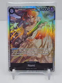 ONE PIECE TCG NAMI ADVENTURE ON KAMI'S ISLAND OP15-086 SR! *AK1* - Image 1