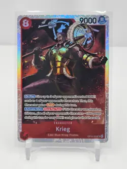 ONE PIECE TCG KRIEG ADVENTURE ON KAMI'S ISLAND OP15-008 SR #2 *AK1* - Image 1
