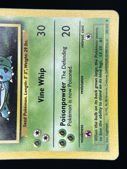1999 TCG Pokemon #30/102 Ivysaur Base Set Non Holo Unlimited Uncommon - Image 3